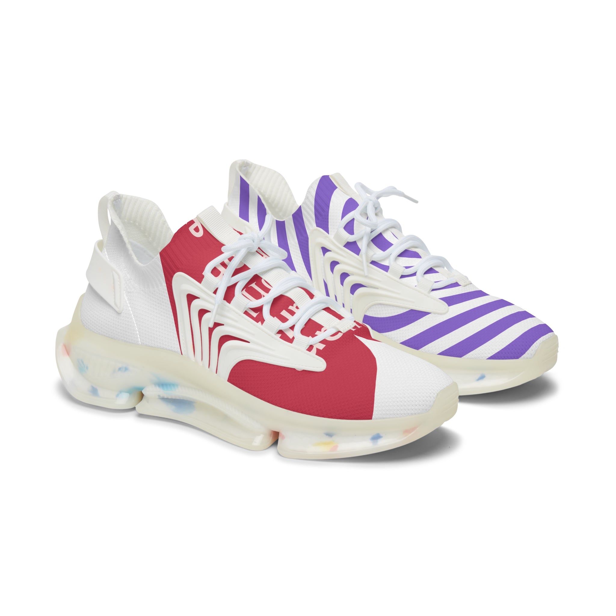 Stylish Women's Mesh Sneakers - Trendy & Comfy Striped Design for Everyday Wear