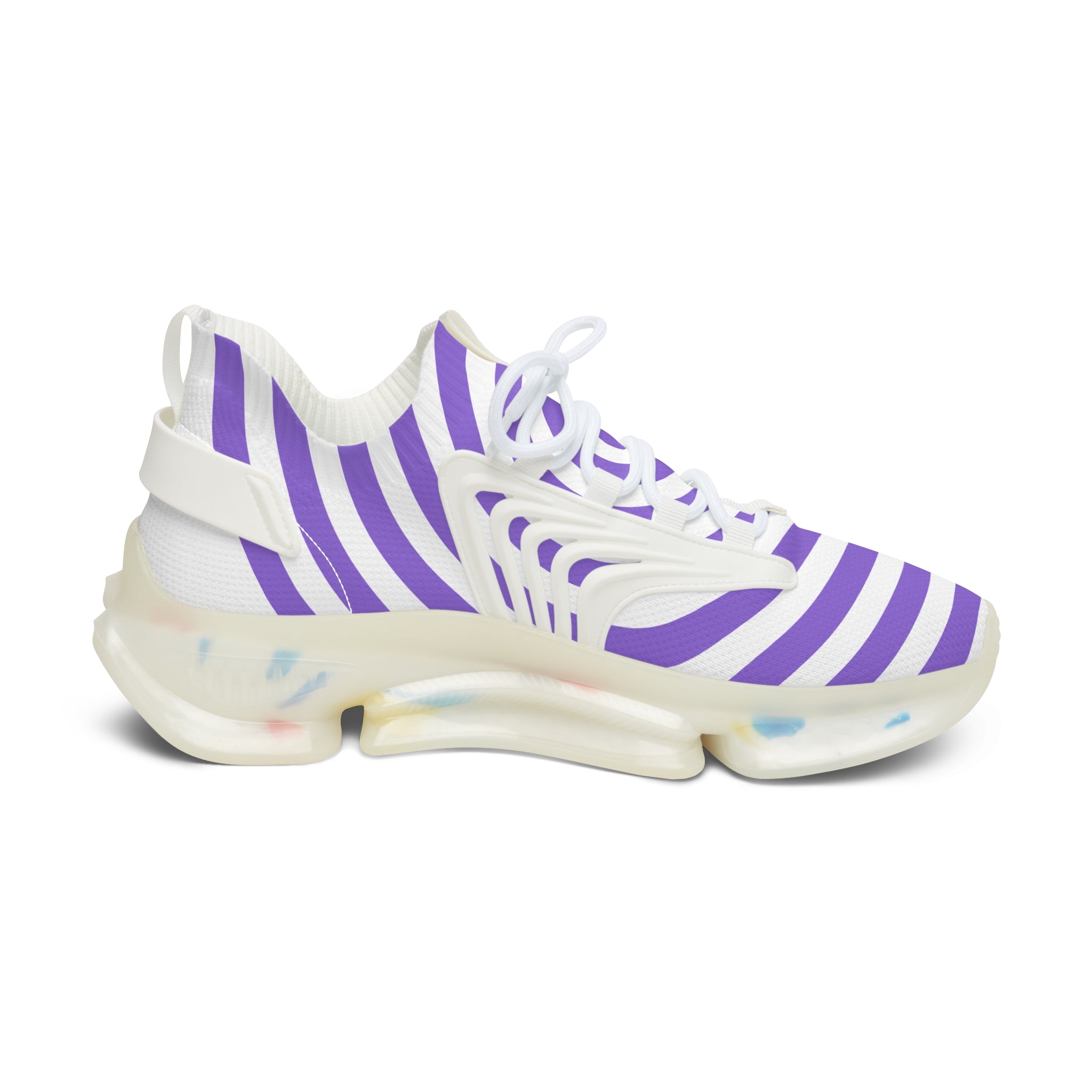 Stylish Women's Mesh Sneakers - Trendy & Comfy Striped Design for Everyday Wear