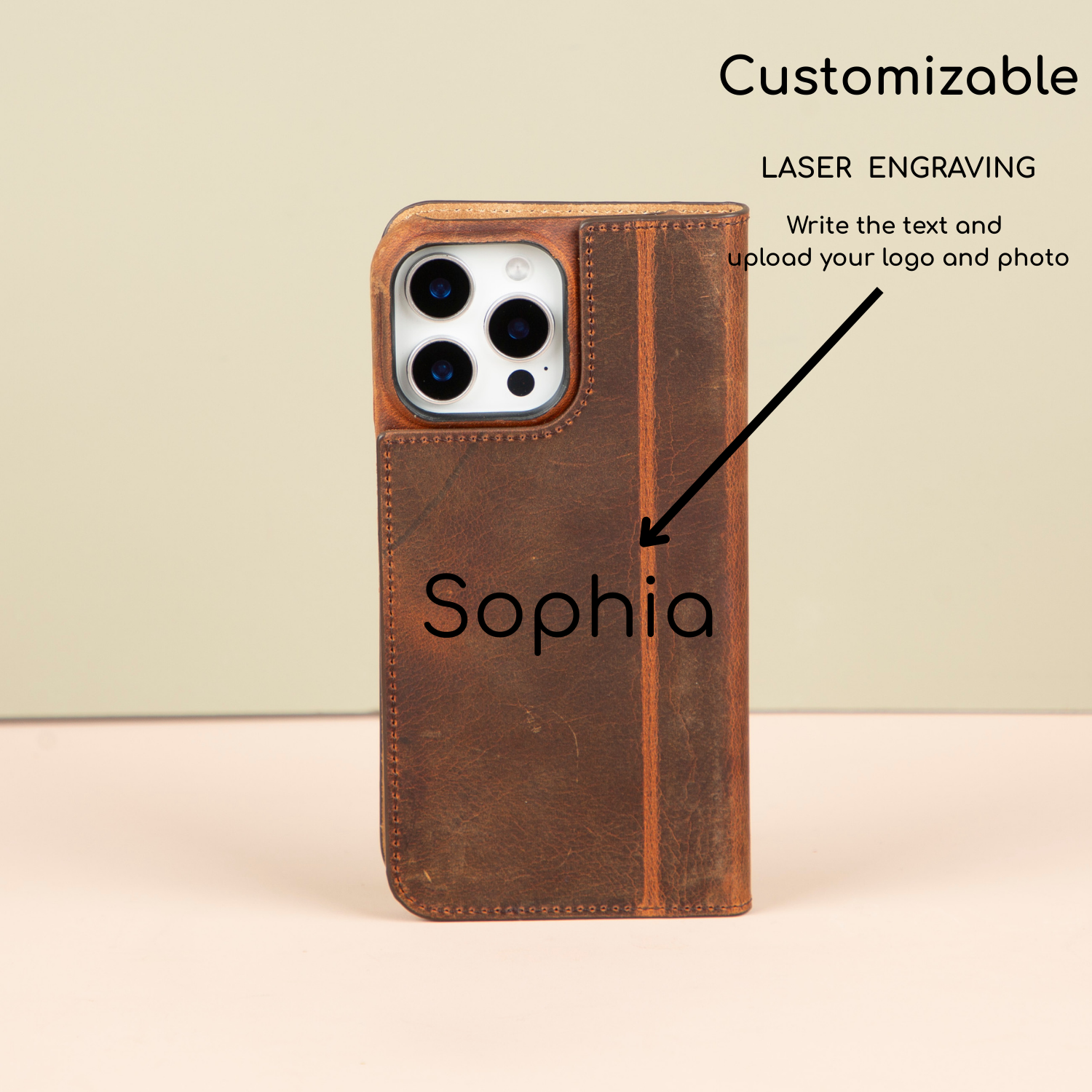 iPhone 16 Series Leather Wallet Case - Dark Brown - Seoul