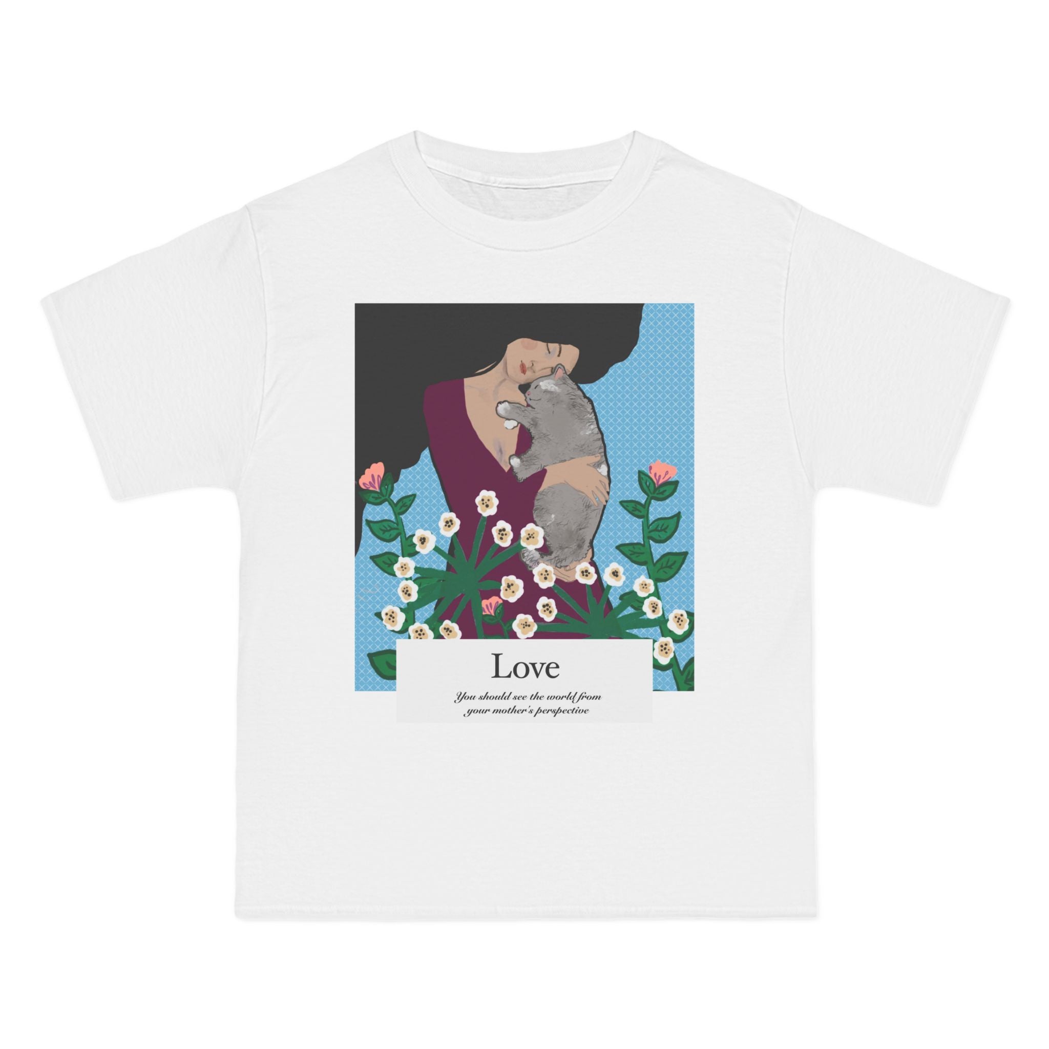 Love Graphic T-Shirt for Cat Lovers | Short-Sleeve Beefy-T® Tee