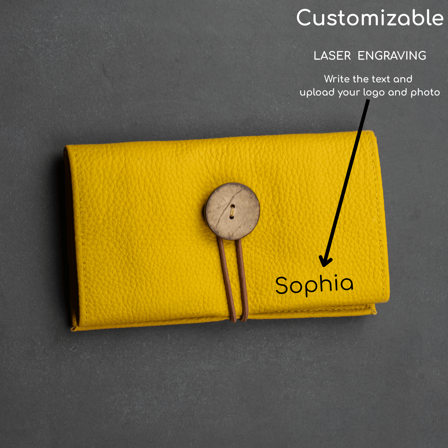 Leather Yellow Travel Tech Organizer - Riverside
