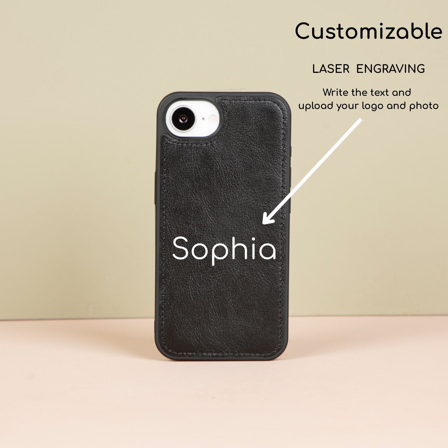 iPhone 16e Leather Wallet Case - Black - Brooklyn
