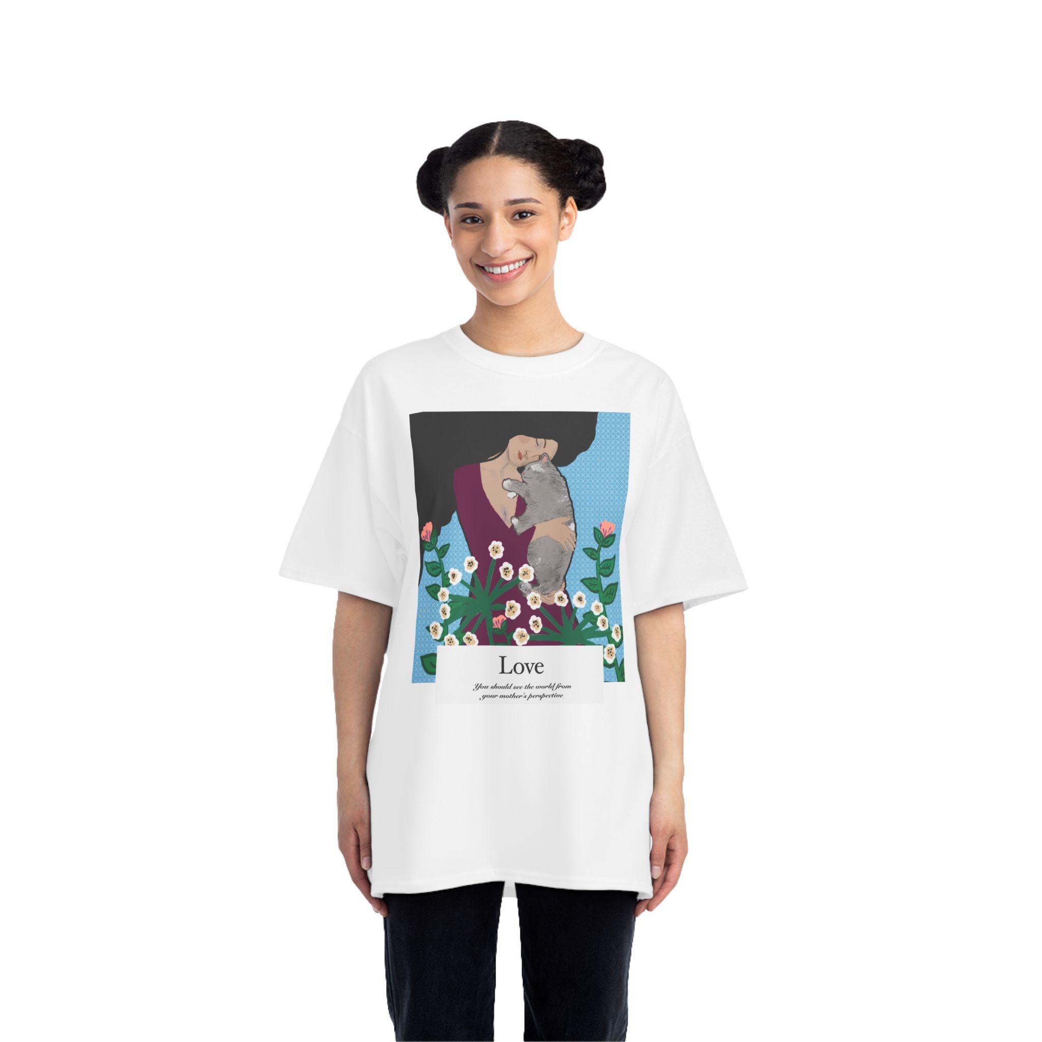 Love Graphic T-Shirt for Cat Lovers | Short-Sleeve Beefy-T® Tee
