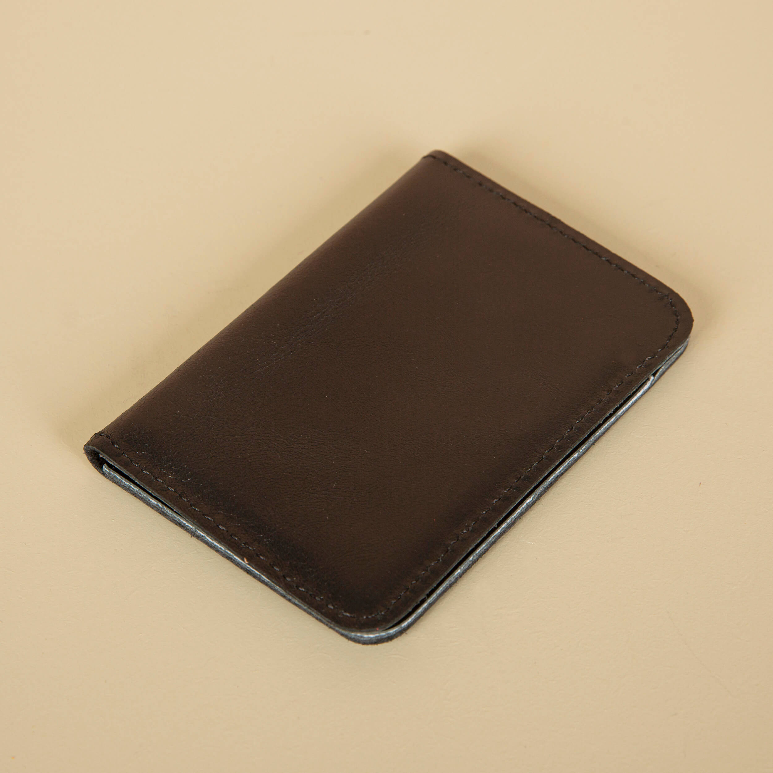 Classic Leather Cardholder Wallet - Black - Berkeley