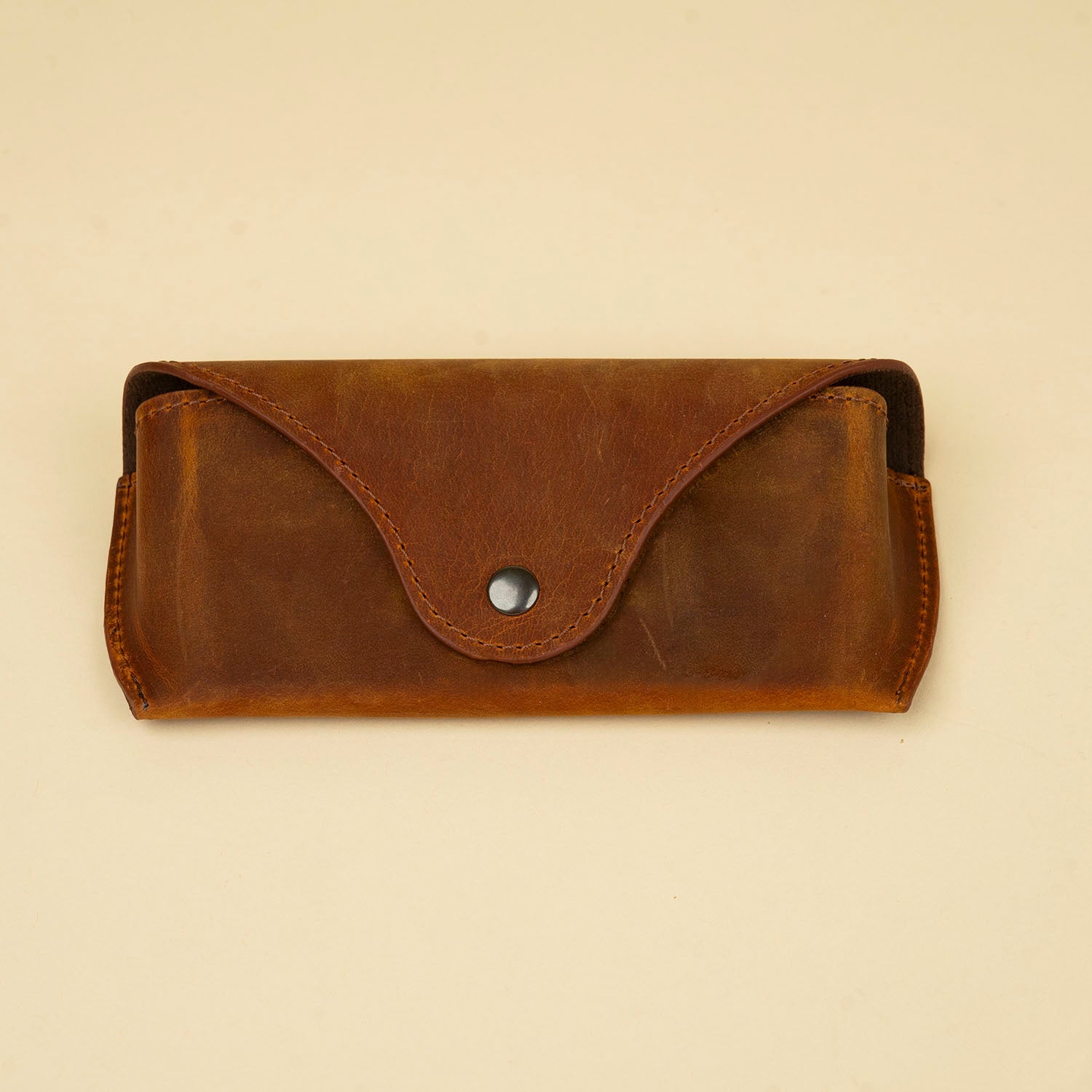 Premium Leather Eyewear Case - Dark Brown - Cambridge
