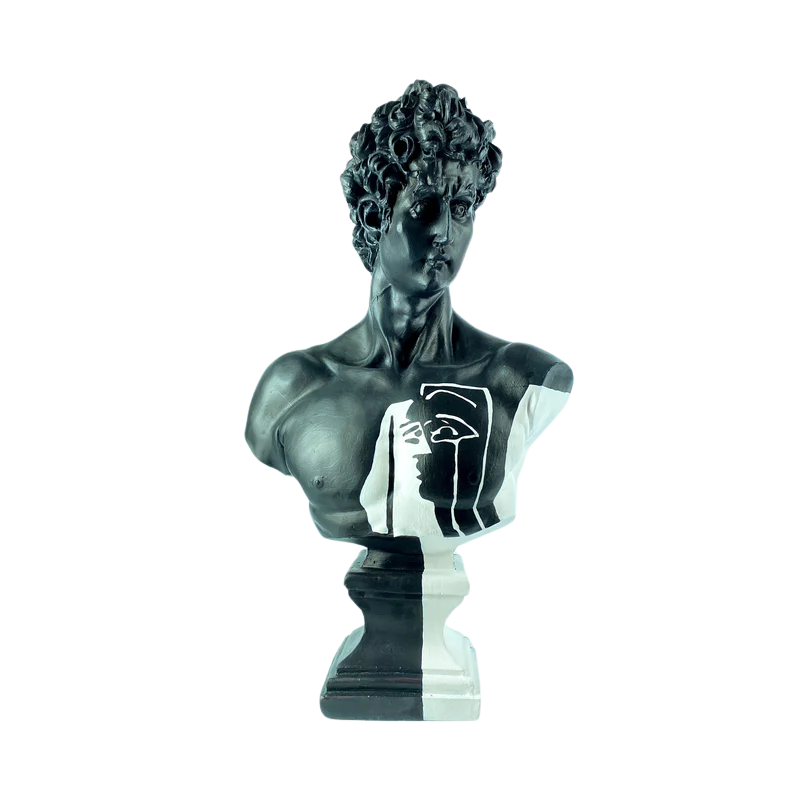 David 'Illusion' Pop Art Sculpture, Modern Home Decor, Large Sculpture - wboxgo.com