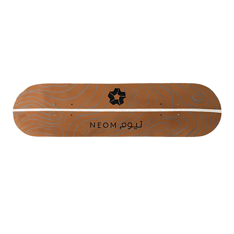 Skateboard Wall Art, "Neom" Hand-Painted Wall Decors - wboxgo.com