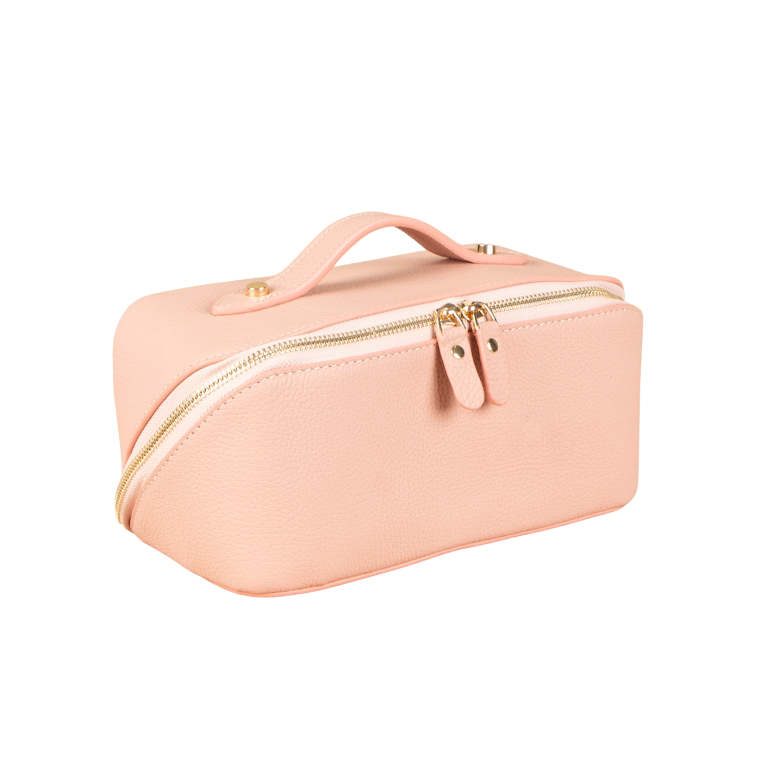 Luxury Leather Travel Vanity Case – Elegant & Spacious- Blush pink - San Jose