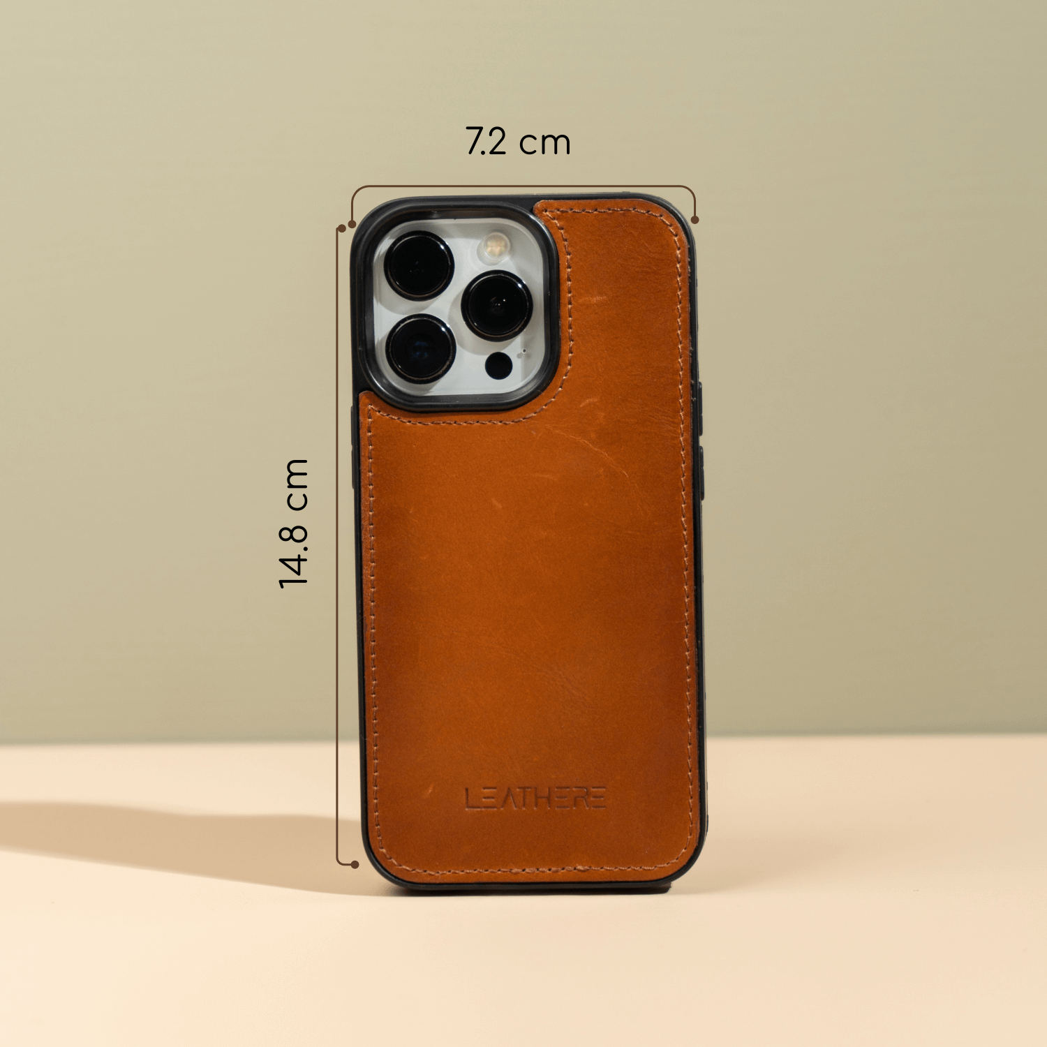 iPhone 13 Series Rustic Brown Leather Wallet Case - New York
