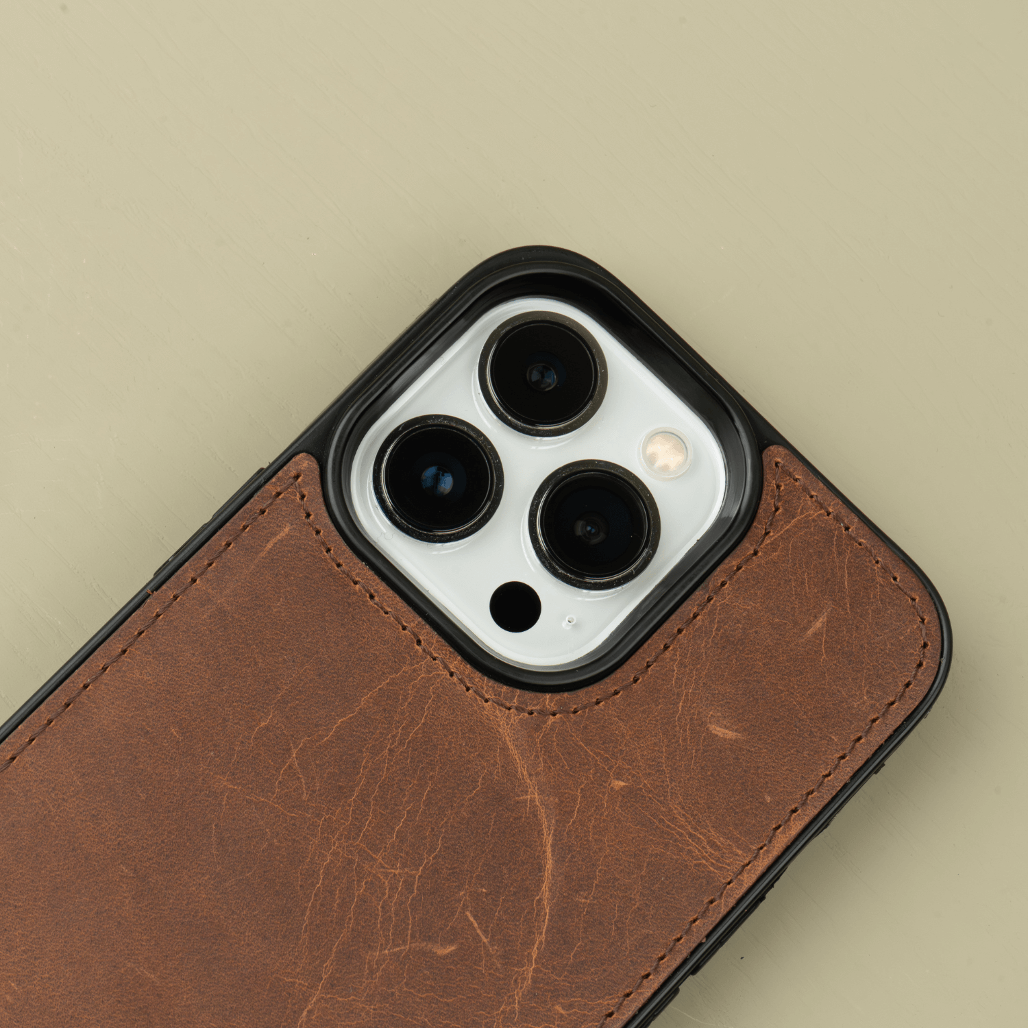 Dark Brown Leather iPhone 16 Series Wallet Case - LEATHERE