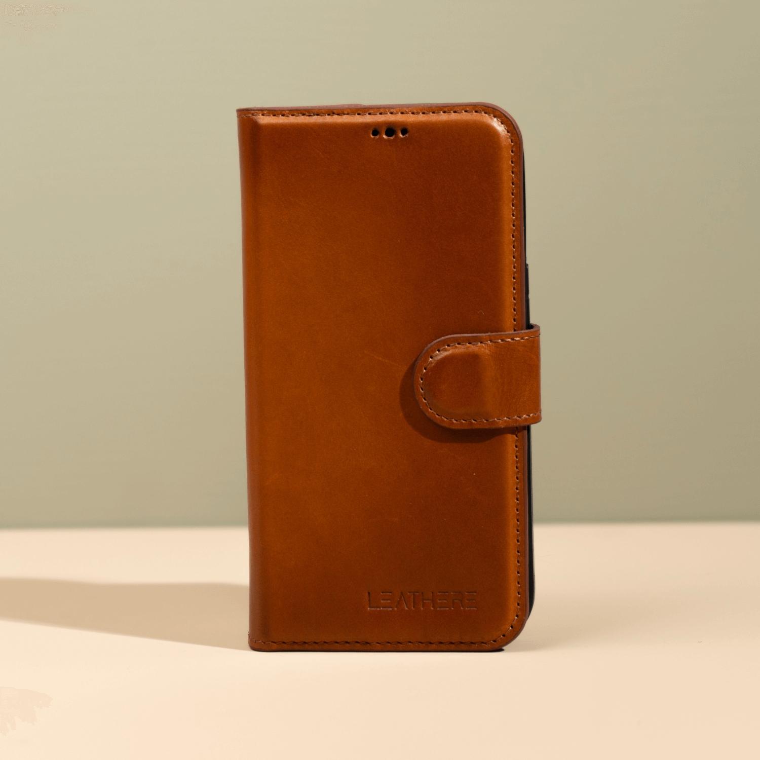 iPhone 17 Series Rustic Brown Leather Wallet Case - New York (pre-order)