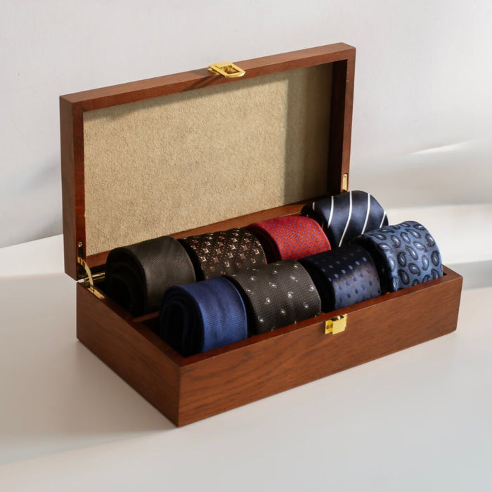 Luxury Wooden Tie Storage Box