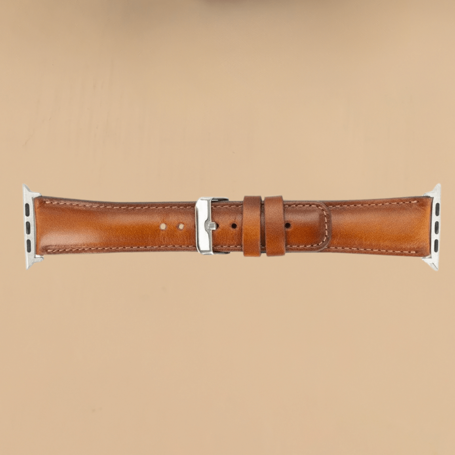 Rustic Brown Leather Classic Apple Watch Band for All Series - LEATHERE