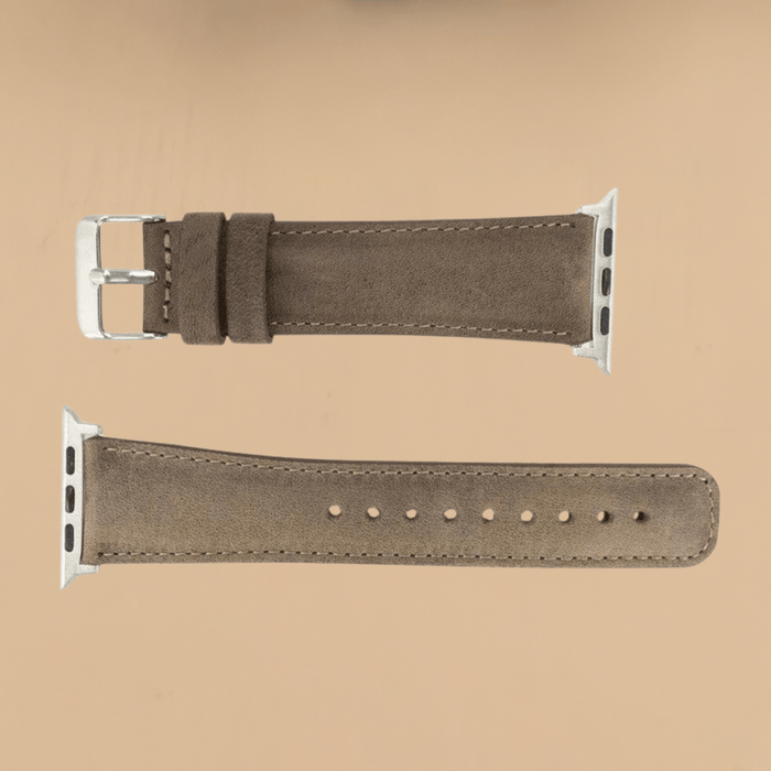 Brown Leather Classic Apple Watch Band for All Series - LEATHERE