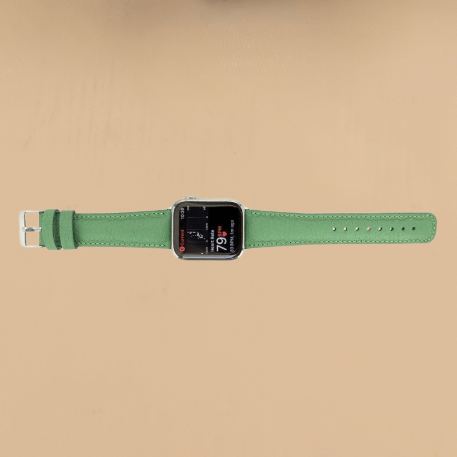 Green Leather Classic Apple Watch Band for All Series - LEATHERE