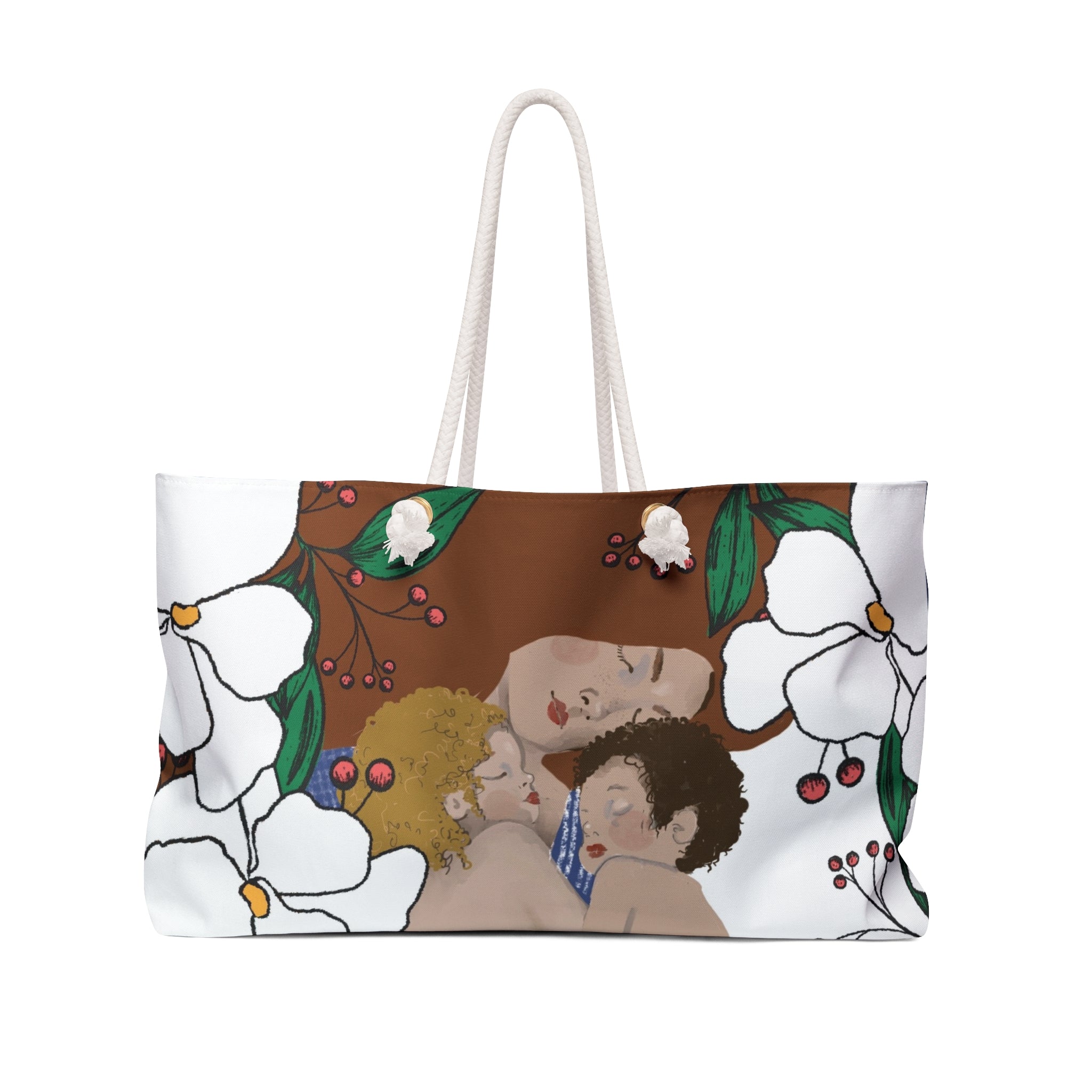 Floral Art Weekender Bag - Travel Tote for Relaxing Getaways