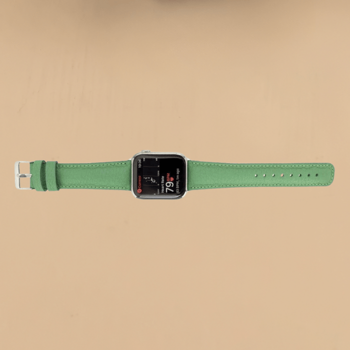 Green Leather Classic Apple Watch Band for All Series - LEATHERE