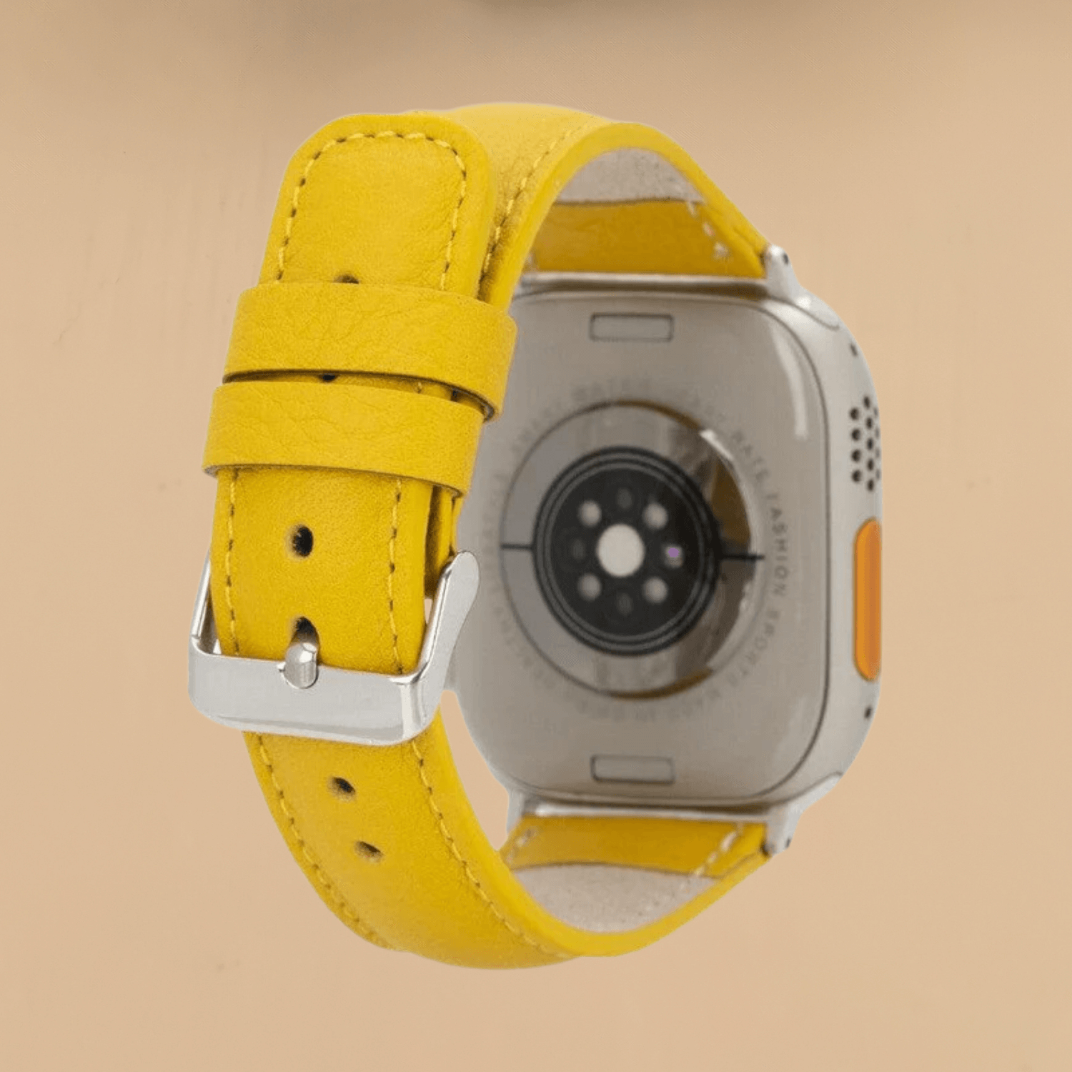 Apple Watch Yellow Leather Strap - Boston