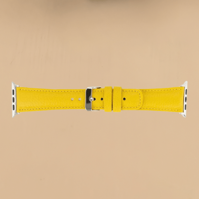 Apple Watch Yellow Leather Strap - Boston