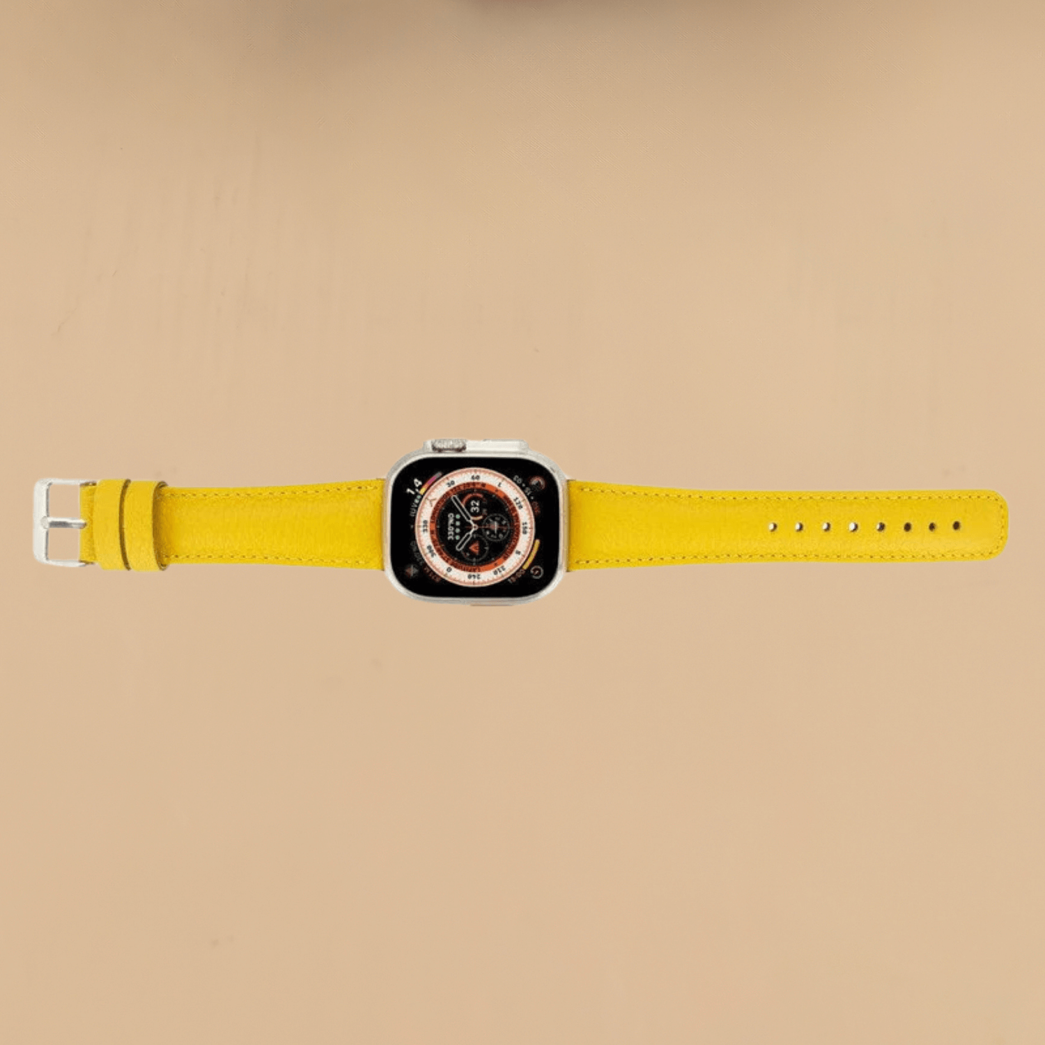 Apple Watch Yellow Leather Strap - Boston