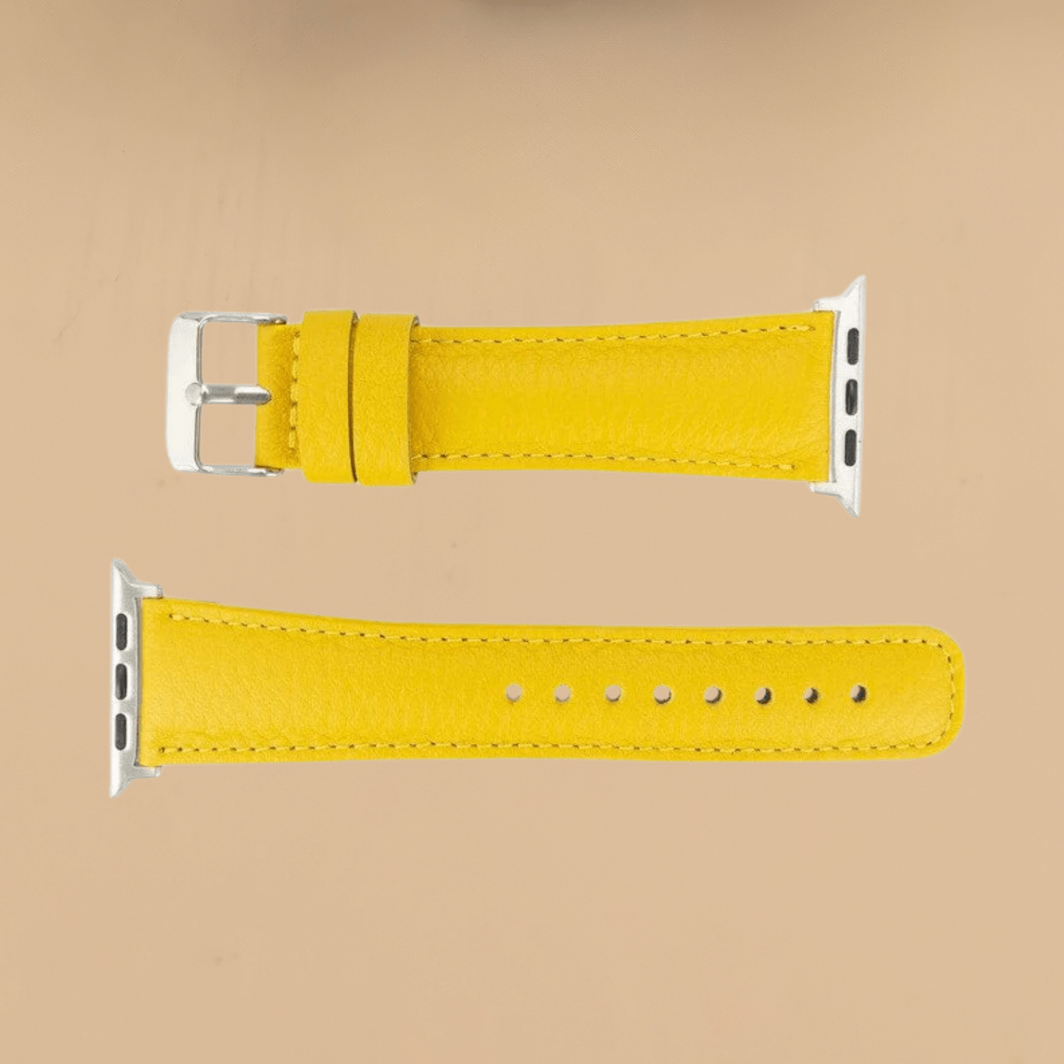 Apple Watch Yellow Leather Strap - Boston