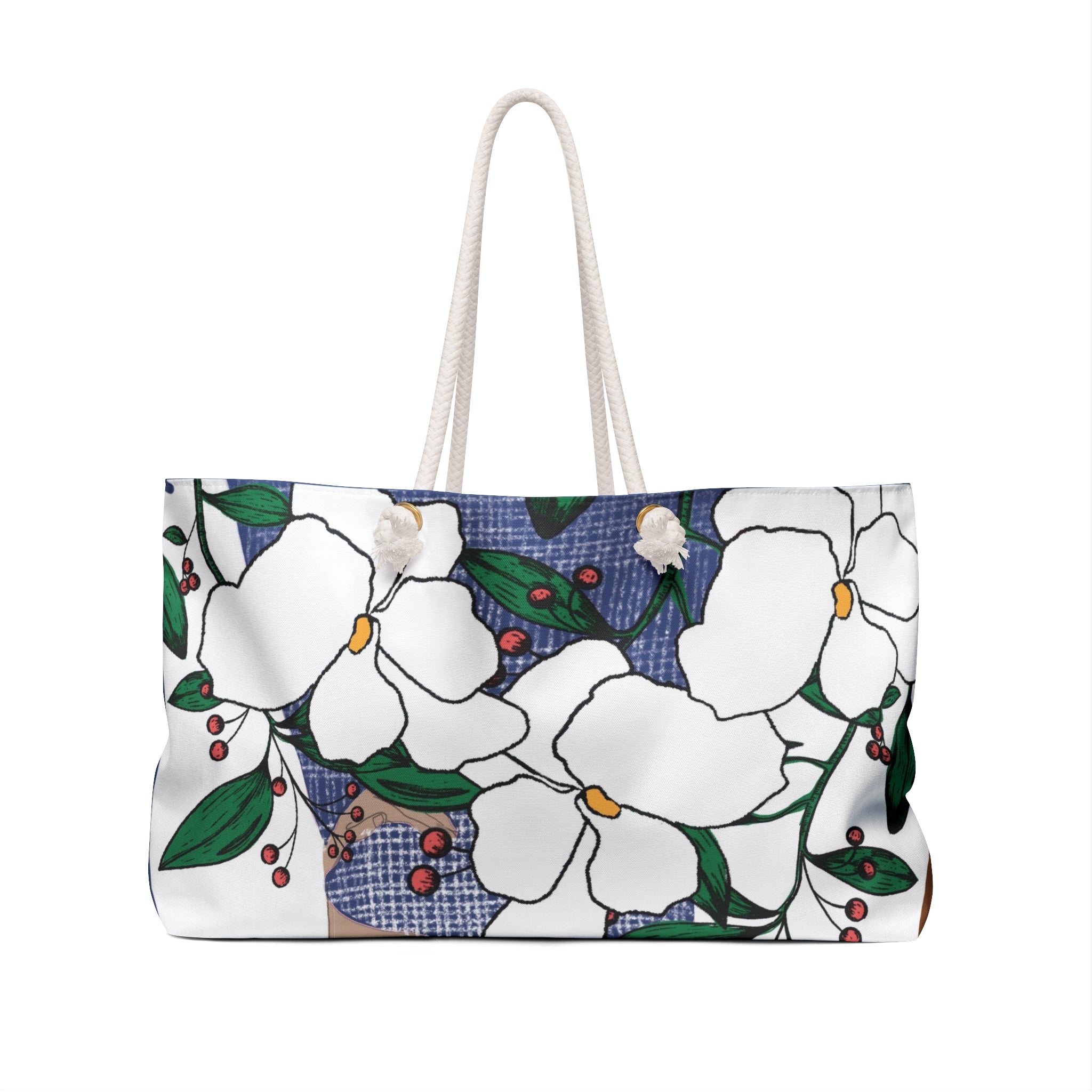 Floral Art Weekender Bag - Travel Tote for Relaxing Getaways