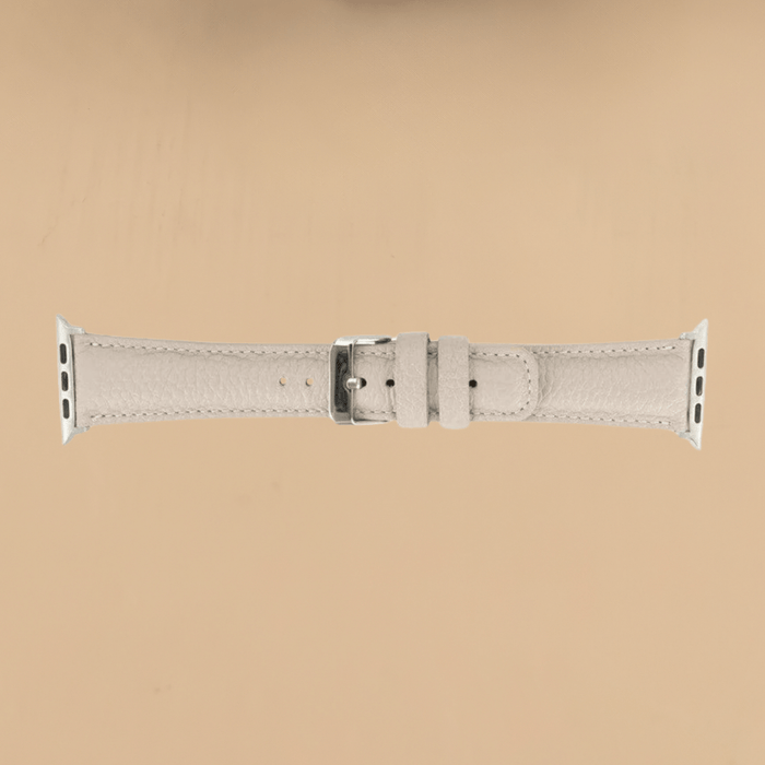 Cream Leather Classic Apple Watch Band for All Series - LEATHERE