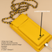 Yellow Leather Crossbody Phone Bag & Wallet - LEATHERE