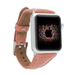 Dusty Rose Leather Slimy Apple Watch Band - LEATHERE