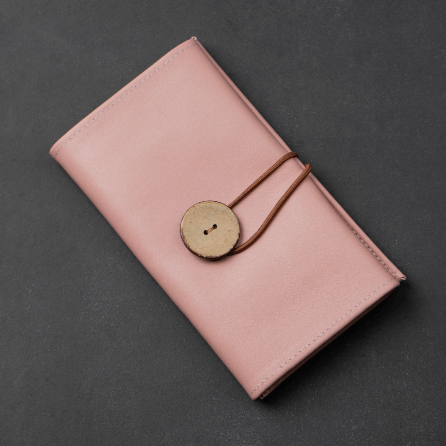 Pink Leather Travel Cable & Tech Organizer - LEATHERE