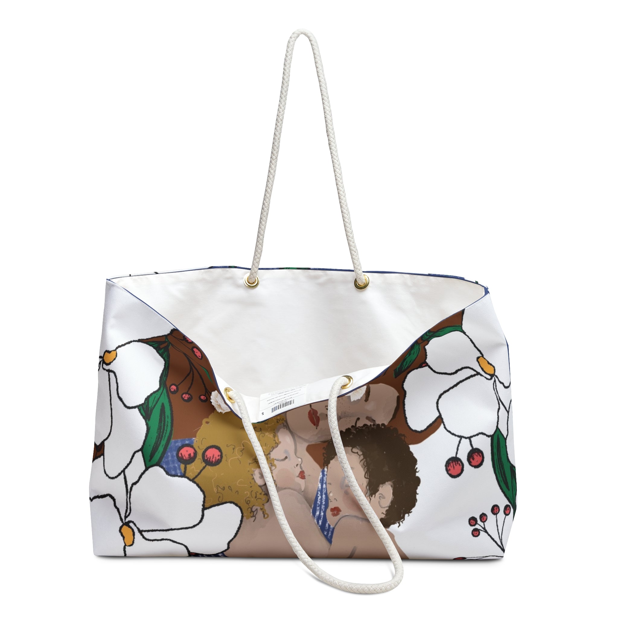 Floral Art Weekender Bag - Travel Tote for Relaxing Getaways