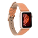 Light Tan Leather Slimy Apple Watch Band - LEATHERE