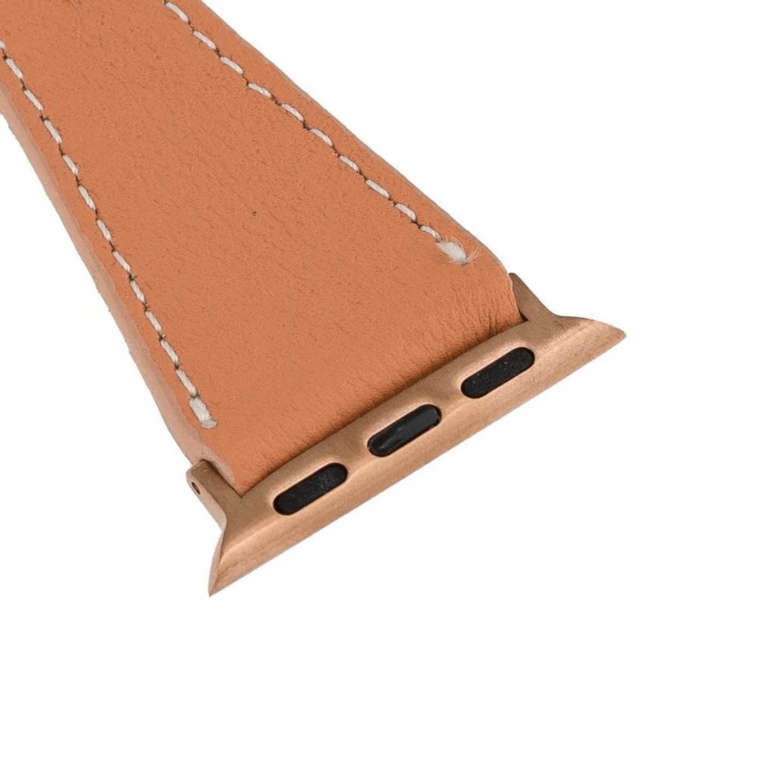 Light Tan Leather Slimy Apple Watch Band - LEATHERE