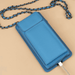 Blue Leather Crossbody Phone Bag & Wallet - LEATHERE