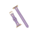 Light Purple Leather Slim Apple Watch Band with Rivet - LEATHERE