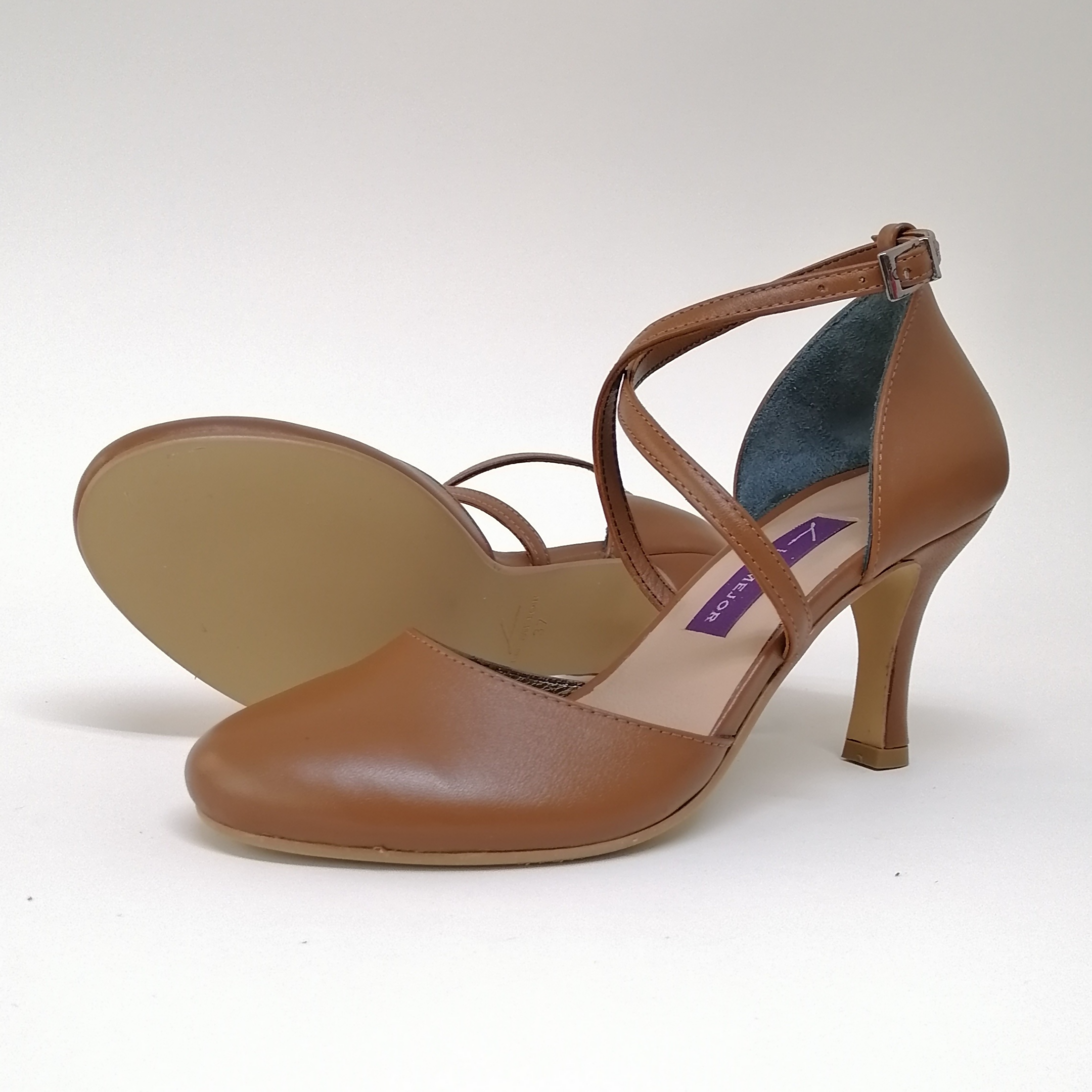 LENORA Custom, Handmade, Full-Grain Leather Heels Women's Shoes