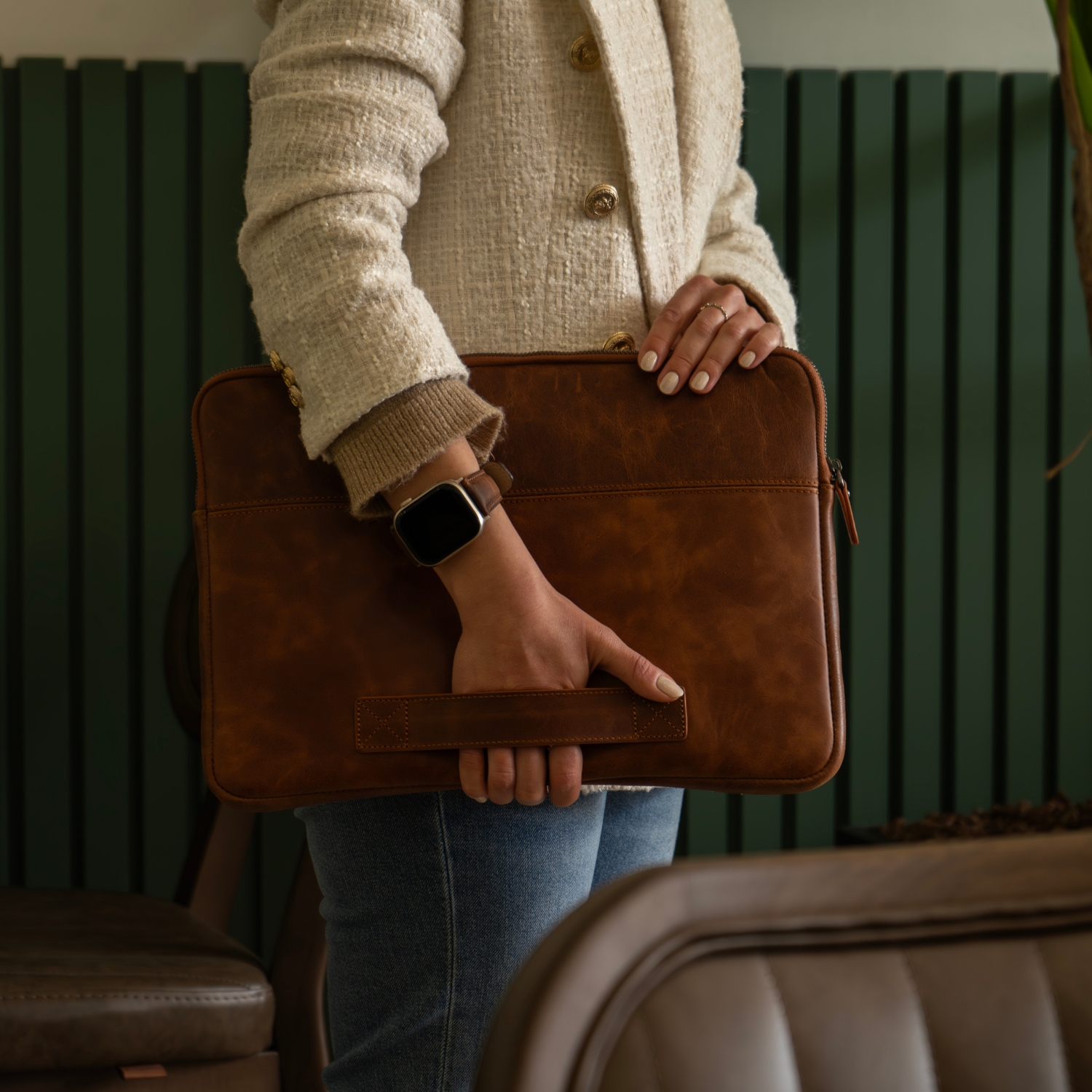 MacBook Leather Case Classic | SAN ANTONIO