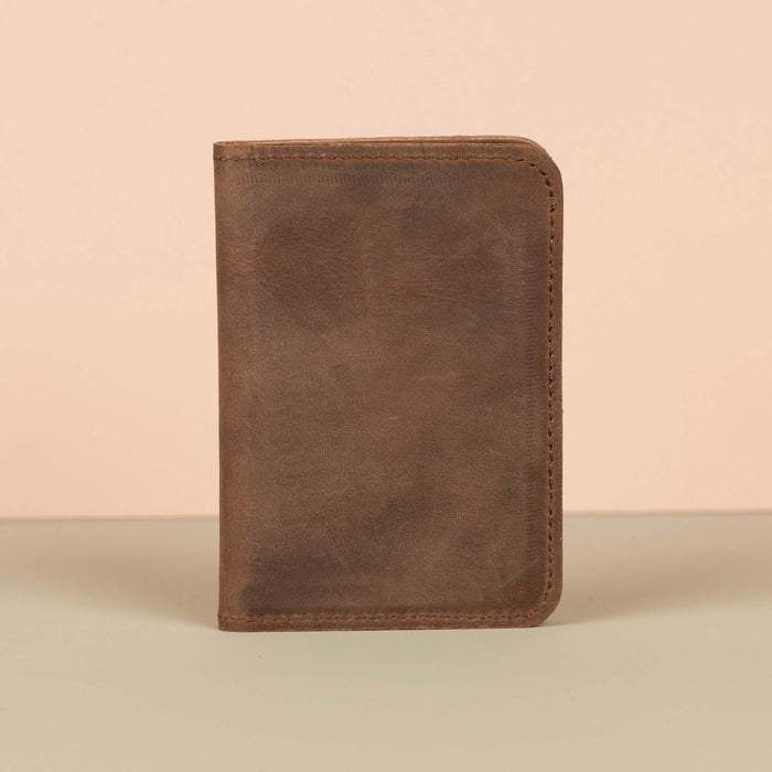 Classic Leather Cardholder Wallet - Earthy Brown - Berkeley