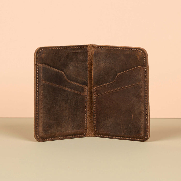 Classic Leather Cardholder Wallet - Earthy Brown - Berkeley