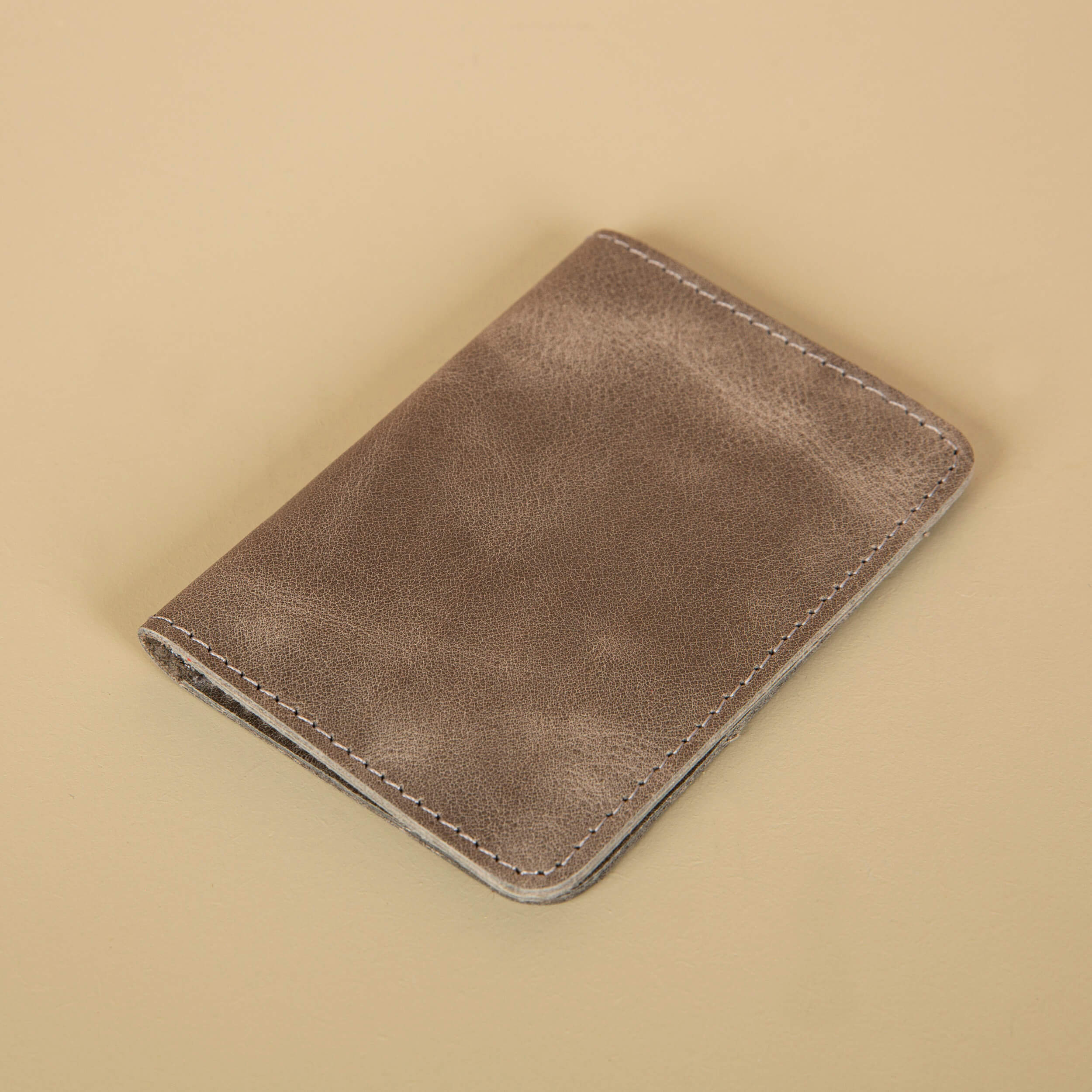 Classic Leather Cardholder Wallet - Gray - Berkeley