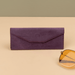 Purple Leather Sunglasses Case - LEATHEREE