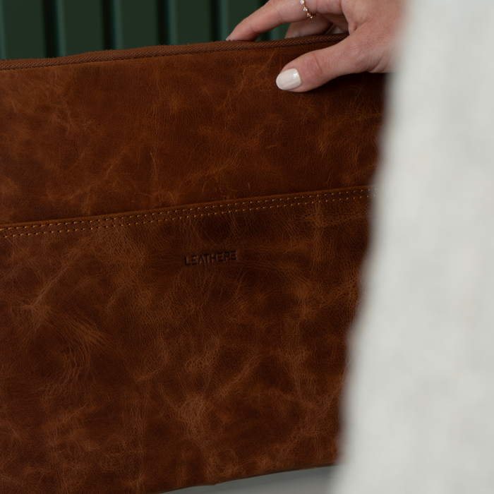 MacBook Leather Case Classic | SAN ANTONIO