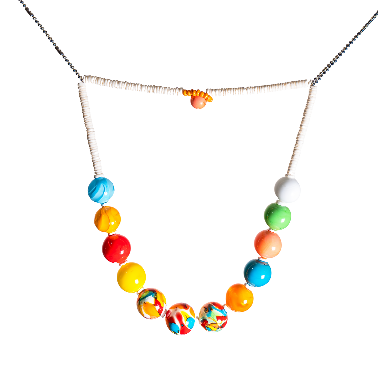 FLN-KOL-108 - The Colorful Rhythm of Fun - Handmade Design Necklace