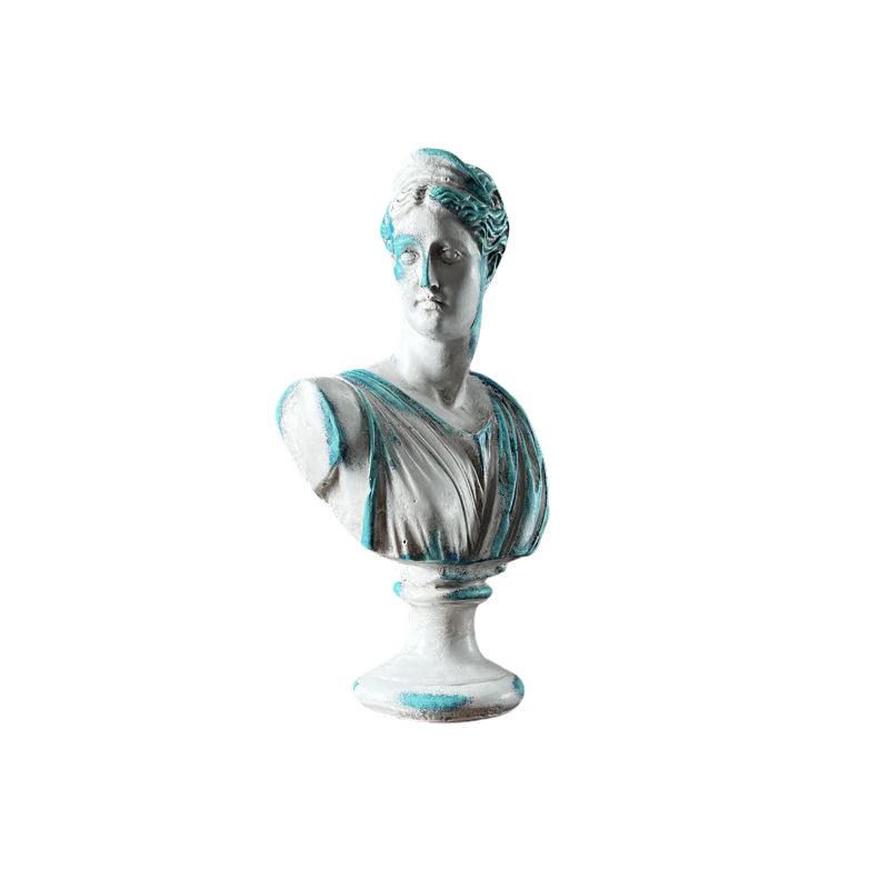 Artemis 'Blue Coral' Pop Art Sculpture, Modern Home Decor