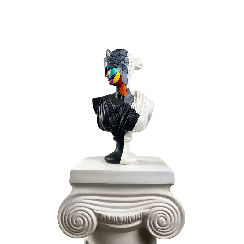 Artemis 'Slice of Color' Pop Art Sculpture, Modern Home Decor