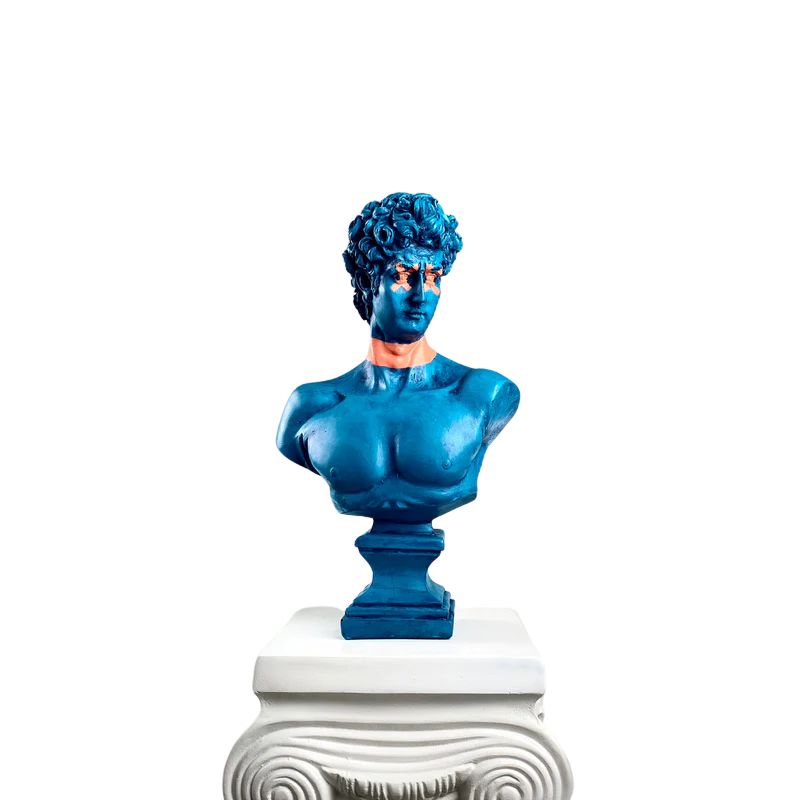 David 'Forbidden' Pop Art Sculpture, Modern Home Decor, Large Sculpture