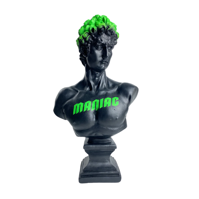 David 'Maniac' Pop Art Sculpture, Modern Home Decor