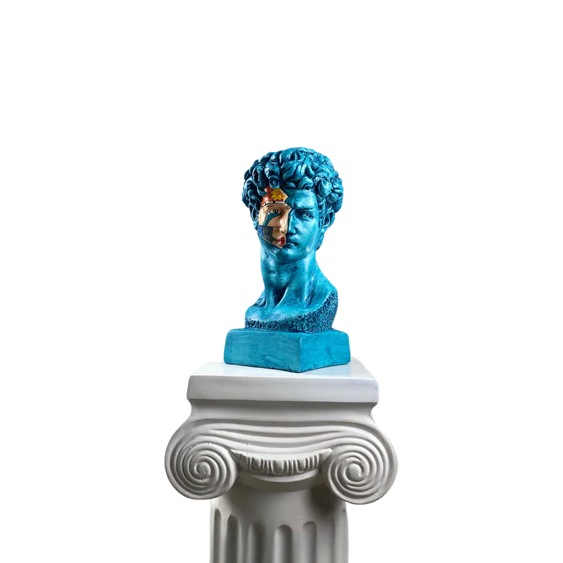 David 'Oceanic Pop Art' Pop Art Sculpture, Modern Home Decor