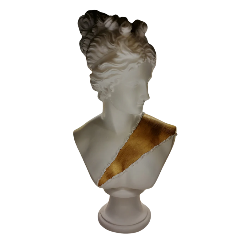 Diana 'Gold Belt' Pop Art Sculpture, Modern Home Decor