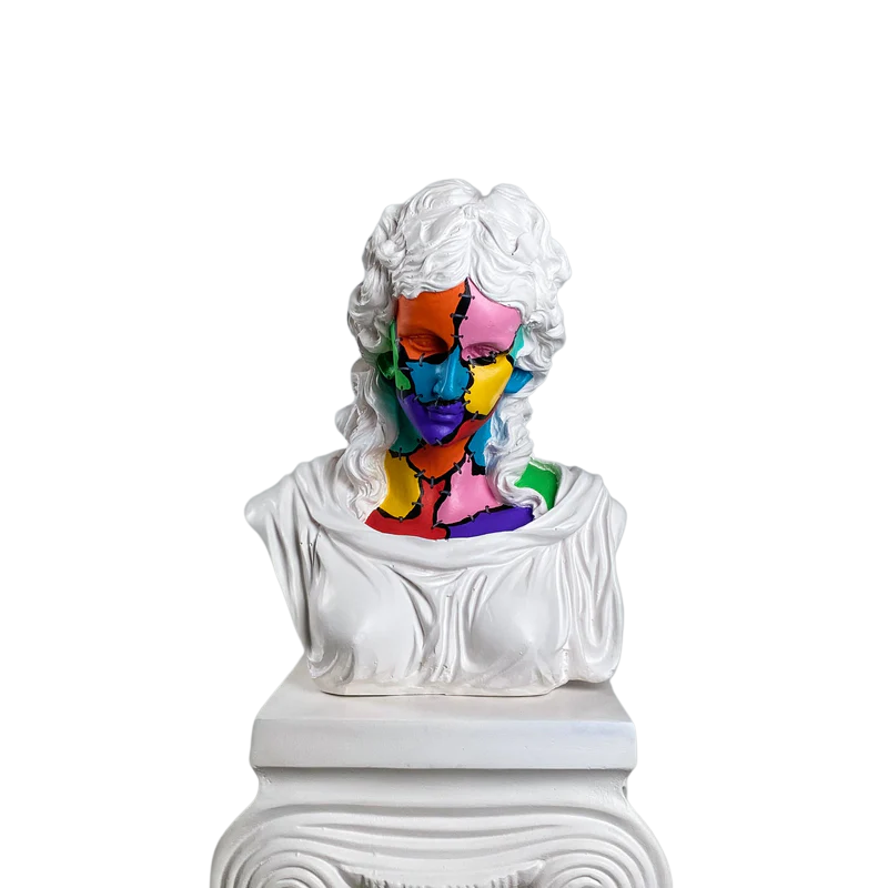 Hera 'White Zombie' Pop Art Sculpture, Modern Home Decor